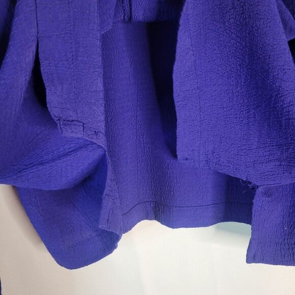 Carole Little Purple Button-Up Blouse - Picture 6 of 11